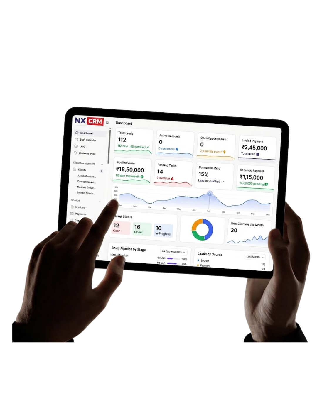 CRM System Mockup