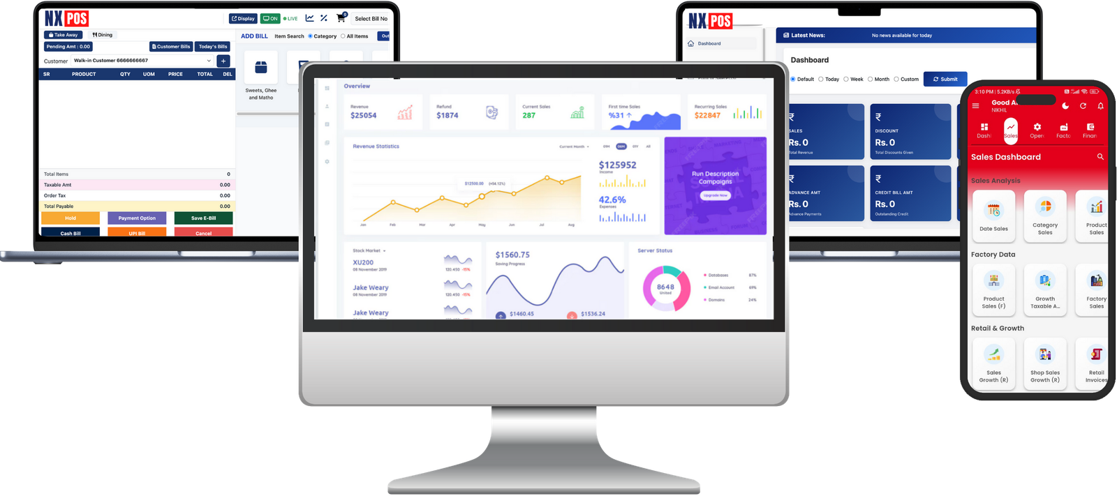 NX POS System - Complete Hardware & Software Ecosystem